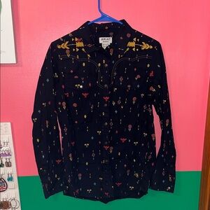 Ariat Women’s l Blue Shirt with Colorful Accents